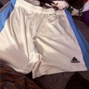 Adidas White and Black Sports Shorts